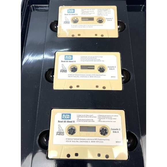 Lot 2 International Herald Tribune USA Today Mastering Reading Cassette Book SET - Picture 4 of 16